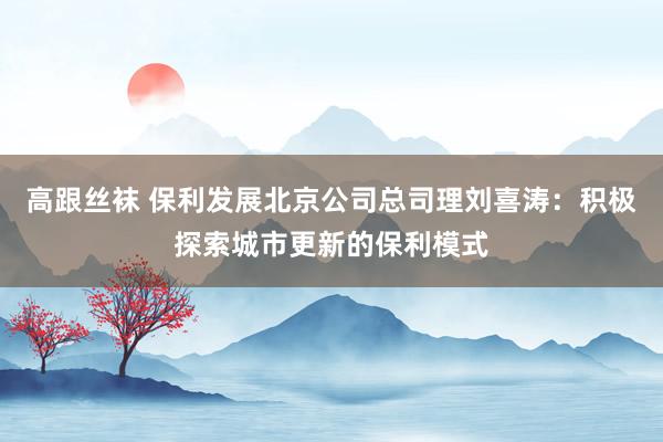 高跟丝袜 保利发展北京公司总司理刘喜涛：积极探索城市更新的保利模式