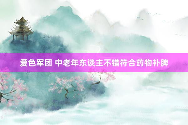 爱色军团 中老年东谈主不错符合药物补脾