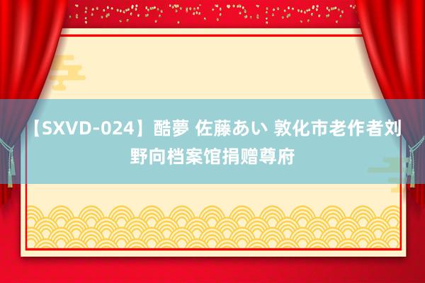 【SXVD-024】酷夢 佐藤あい 敦化市老作者刘野向档案馆捐赠尊府