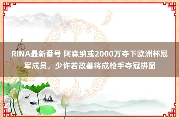 RINA最新番号 阿森纳或2000万夺下欧洲杯冠军成员，少许若改善将成枪手夺冠拼图