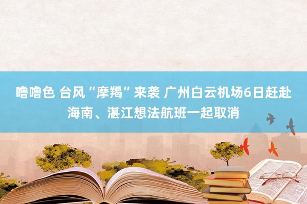 噜噜色 台风“摩羯”来袭 广州白云机场6日赶赴海南、湛江想法航班一起取消