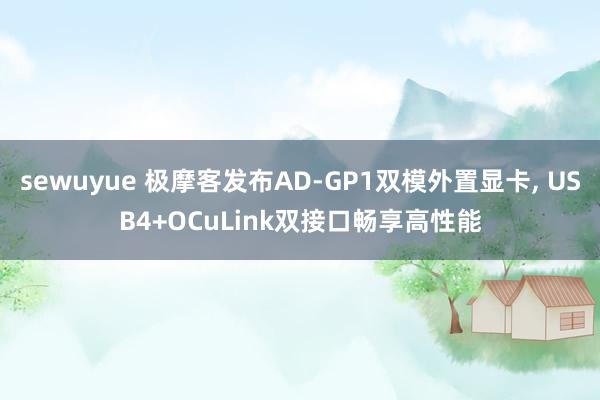 sewuyue 极摩客发布AD-GP1双模外置显卡, USB4+OCuLink双接口畅享高性能